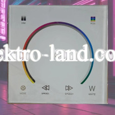 RGB Контроллер с клеммами белый DC12-24V - Сенсорная панель 6 кнопок